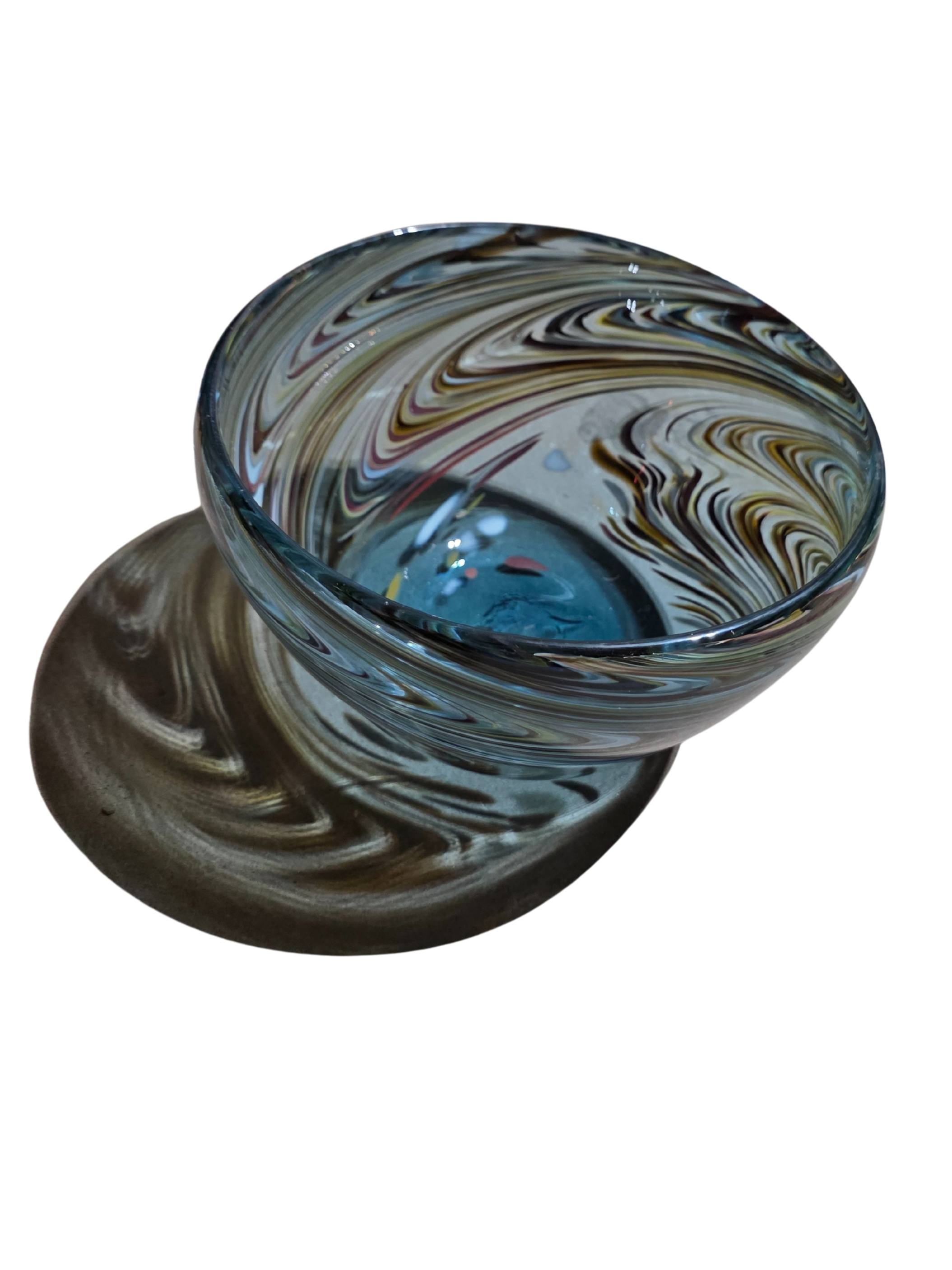 Recycled Blue Agate Bowl