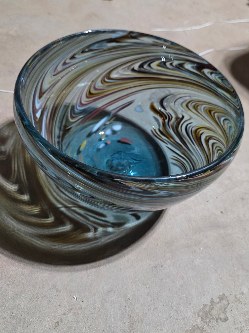Recycled Blue Agate Bowl